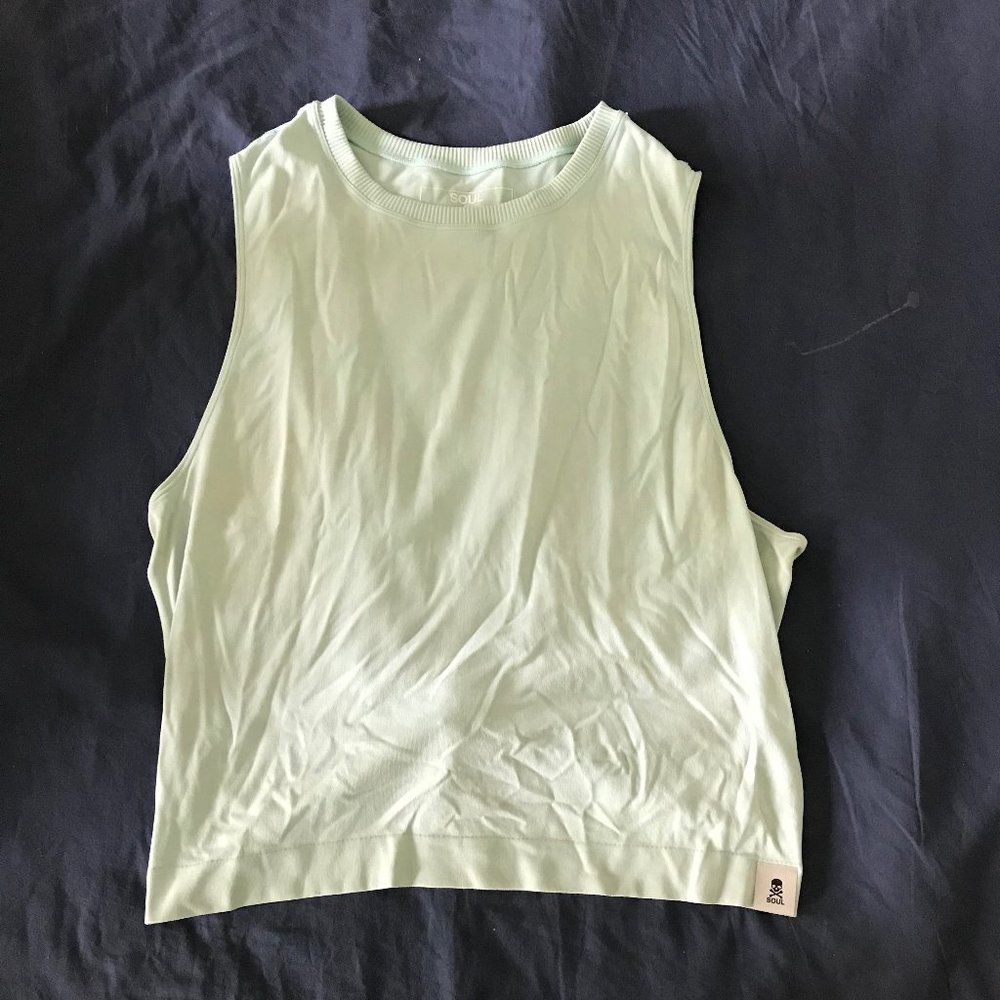SoulCycle Aqua Tank with Knotted Back (Unworn!)